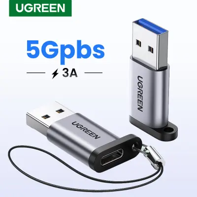 UGREEN 5Gbps USB-C to USB 3.0 Adapter Support Fast Charging Works with Laptops Model: 50533