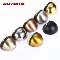 YUTOKO Stainless Steel Magnetic Doorstop Non Punching Sticker Door Stopper Hidden Door Holders Catch Floor Stop Door Hardware Door Hardware Locks