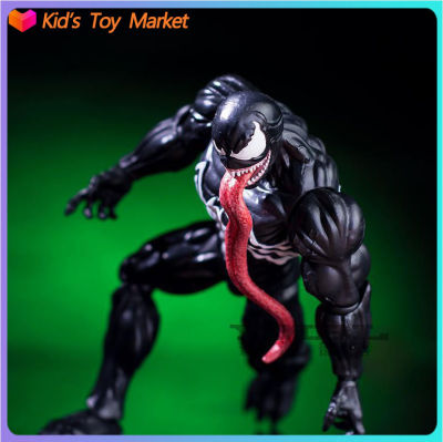 แอคชั่นฟิกเกอร์อนิเมะ Marvel The Venom ของเล่นสำหรับเด็กผู้ชายโมเดลแบบสะสมได้ตุ๊กตาของขวัญวันเกิดสำหรับเด็ก7นิ้ว