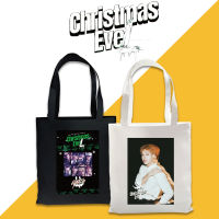 Stray Kids Christmas EveL Tote Bags Bang Chan Min-Ho Chang-Bin Hyun-Jin Ji Sung Young-Bok Canvas Shopping Bag Shopper Bags STAY