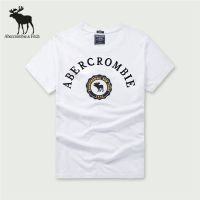 [พร้อมส่ง] เสื้อยืดแขนสั้นผ้าฝ้าย Abercrombie &amp; Fitch ลําลองแฟชั่นฤดูร้อนสําหรับผู้ชาย