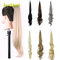 Synthetic Ponytail Hair Extensions Long  613 Blonde Natural Wave Flexible Wrap Around Women Daily Use  Fake Horsetail Hairpieces Wig  Hair Extensions