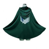 Japanese Hoodie Attack On Titan Cloak Gloves Shingek No Kyojin Scouting Legion Costume Anime Cosplay Green Cape