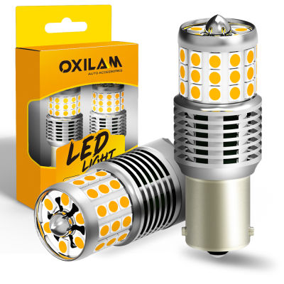 OXILAM 2x Canbus 1156 BA15S P21W LED Car Turn Signal Light For Nissan X Trail T32 T31 Qashqai J11 J10 Note E11 Sentra Auto Lamps