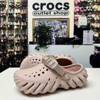 ✽ รองเท้า crocs แท้ echo clog กันลื่น ระบายอากาศได้ดี สีชมพู เหมาะกับเดินชายหาดกลางแจ้ง 207937