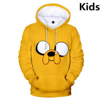 2ถึง14ปีเด็ก Hoodies Finn และ Jake The Dog Face Hoodie Sweatshirt เด็กผู้หญิงการ์ตูนแจ็คเก็ตเด็ก Clothes