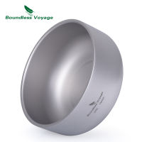 Boundless Voyage Titanium Double-Wall Bowl for Adult Children Outdoor Camping Tableware 200ml 420ml