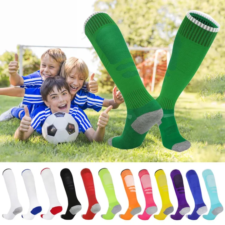 OSIDE Outdoor child over the knee Long Anti Slip Sports Socks Soccer