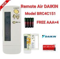 ?ฟรีถ่าน AAA×4?รีโมทแอร์ DAIKIN รุ่น BRC4C151 ปุ่มตรงใช้ได้ทุกฟังก์ชั่น