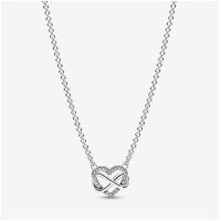 [พร้อมส่ง สินค้าแท้ ?] Pandora Sparkling Infinity Heart Collier Necklace