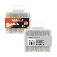 KENDO 25404732 ดอกไขควงลมแบน-แฉก PH2-SL6 × 65mm (10 ชิ้น/แพ็ค)