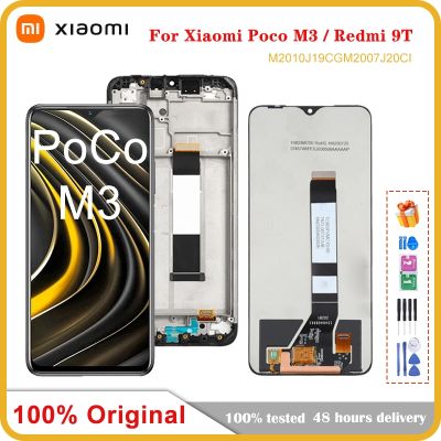 6.53 Original For Xiaomi Poco M3 LCD Display Touch Screen Digitizer Assembly For Redmi 9T Display Screen With Frame LCD
