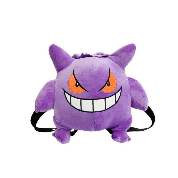 pokemon-bag-gengar-plushies-backpack-anime-bag-kawaii-knapsack-cute-plush-doll-children-birthday-gift-useful-gifts