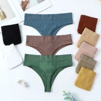 【CW】 Thong Female Mid-waist Ladies Invisible Foreign Trade T Pants Large Size T-shaped M-xxl