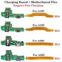 USB Fast Charging Charger Main Motherboard Flex Cable For Samsung Galaxy A10S A20S M15 M14 M12 A107F A207F Dock Connector Board Replacement Parts