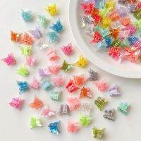 【CC】▧❂  Childrens Small Plastic Hair Clip Colorful Grab Fashion Accessories