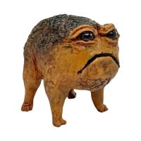 Toad Statue Resin Frog Figurine Small Garden Toad Sculpture Decorative Vivid No Fade Toad Sculpture for Desk Shelf Mantelpiece Mesa Tv Cabinet Windowsill qualified