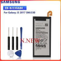 SAMSUNGแบตเตอรี่ทดแทนEB-BJ330ABEสำหรับSamsung GALAXY 2017 Edition J3 SM-J330 J3300 แท้แบตเตอรี่ 2400MAh