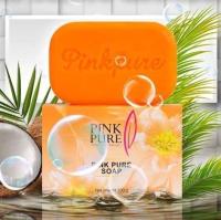 สบู่ Pinkpure Soap : สบู่ล้างหน้า พิงค์เพียว สบู่พิงค์เพียว พิ้งเพียว - สบู่Pink pure ขนาด 100 กรั(.แพ็ค.3.ชิ้่น.)