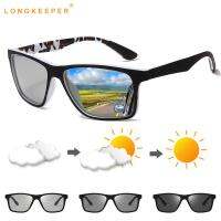 LongKeeper Polarized Photochromic Sunglasses Men Square Transition Lens Driving Glasses Male Driver Goggles Oculos Gafas De Sol