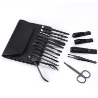 [71216 Set Set] Beg Lipat Hitam ting Kuku Set Home Manicure ting Kuku Beg Lipat Hitam Set Manicure Rumah