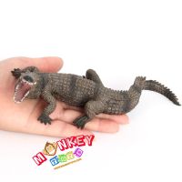 Monkey Toys - โมเดลสัตว์ Crocodile จระเข้ เทาดำ ขนาด 20.50 CM (จากหาดใหญ่)