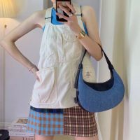 Crescent Bag Underarm Crossbody Versatile Moon Bag Retro Soft Glutinous Glutinous