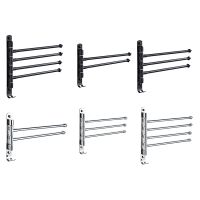 Bathroom Towel Rack, Rotating Towel Rack, Wall-Mounted Towel Bar Suitable for Bathroom Organizer