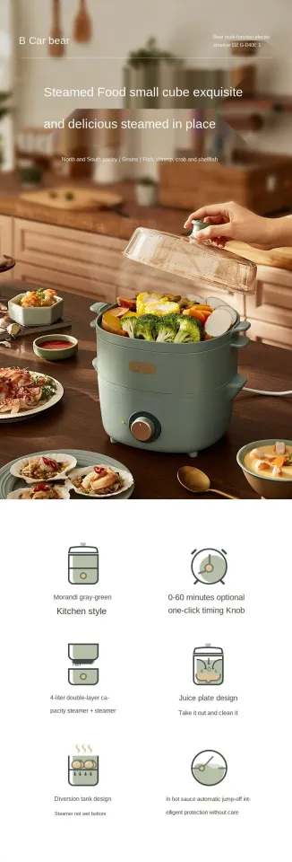 Household 2 layer Electric Egg fryer Multifunctional food steamer