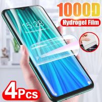 4Pcs Full Cover Hydrogel Film For Poco X3 X4 Pro X5 Pro M5 F4 GT 5G For Redmi Note 11 T 9 Pro 10S 10 12C Screen Protector Film Screen Protectors