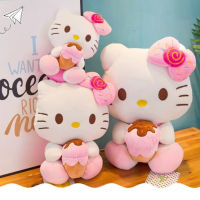 Stuffed Cat Kitty Hello Toy Ice Cream Cartoon Doll Sleeping Pillow Perfect Gift