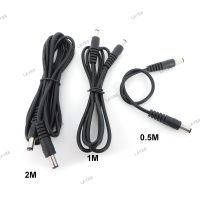 12V DC Male To Male plug Power supply Connector Extension cable Plug 5.5 x 2.1mm CCTV camera Adapter Cords 0.5m/1M/2M YB8TH