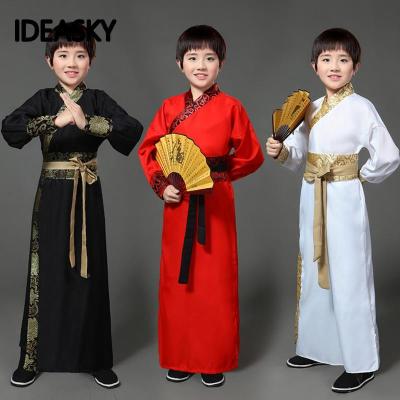 【พร้อมใช้งาน】เครื่องแต่งกายเต้นรำจีนแบบดั้งเดิมสำหรับเด็กผู้ชายหมิงโอเปร่าเด็กนางฟ้าโบราณราชวงศ์ฮั่นราชวงศ์ถังชิง Hanfu ชุดเด็กเด็กเด็ก