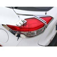 4PCs Car Tail Light Cover Trim Chrome Rear Bumper Brake Lights Frame Parts for Kicks 2017-2023