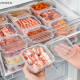 ZHIWEN กล่องเก็บของในตู้เย็นกล่องใส่อาหารผักผลไม้ปิดสนิทพร้อมฝาอุปกรณ์เสริมสำหรับห้องครัว