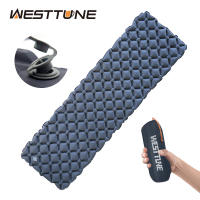 เบาะรองนอนกลางแจ้งแคมป์ปิ้งที่นอนเป่าลม Ultralight Air Cushion Travel Mat เตียงพับไม่มีพนักพิงศีรษะสำหรับ Travel Hiking