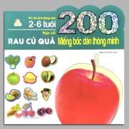 Sách 200 Miếng Bóc Dán - Nhận Biết Rau Củ Quả