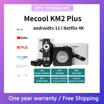 Mecool KM2 Plus Android 11 2GB+16GB 4K ATV Box with Amlogic S905X4 TV Box