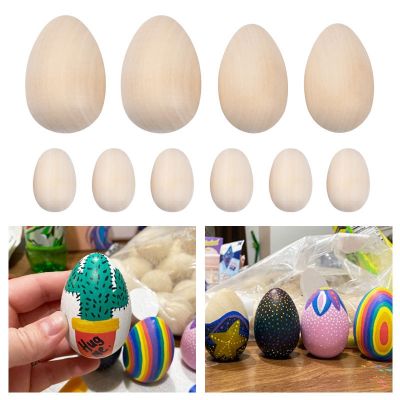 【CC】□☁  5PCS Unpainted Easter Eggs Fake for Ornament Kids Decoration and Basket Fillers