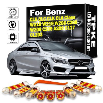 【CW】TPKE For Mercedes Benz CLS CLC CLK CLA Class W218 W219 W208 C208 W209 C209 A209 C117 CL203 Car LED Interior Map Light Kit Canbus