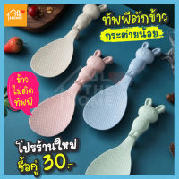 ลดล้างสต็อค 2 อัน 30.- ทัพพีตักข้าวสีพาสเทล ทัพพีตักข้าวกระต่ายน้อย ข้าวไม่ติดทัพพี ล้างง่าย