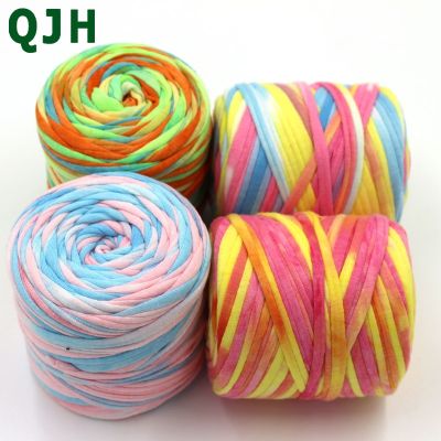 Colourful DIY Crochet Cloth Carpets Yarn 150g Cotton Wool Knitting Paragraph hand-knitted Thick Knit Basket Blanket Yarn Craft