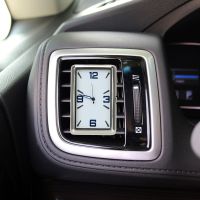 ✇▤ Car Clock Automobiles Quartz Watch Car Accessories Double-sided Sticker Car Decoration Auto Fashion Watch Stick-On Auto Watch