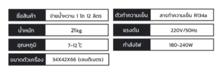 kitchenmall-เครื่องจ่ายน้ำหวาน-เครื่องกดน้ำหวาน-1โถ-12-ลิตร-ผ่อน-0