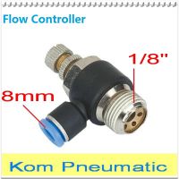 10pcs Free Shipping SL 8MM-1/8" Pneumatic Throttle Valve Quick Push In Air Fitting 8MM Tube 1/8" Thread SL8-01 Flow Controller