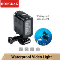 HONGDAK 45เมตรกันน้ำไฟวิดีโอดำน้ำหลอดไฟ LED จุดสำหรับ Gopro Go Pro ใต้น้ำเติมแสงการกระทำอุปกรณ์เสริมสำหรับกล้อง