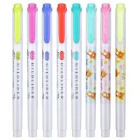 【cw】 Limited WKT7 Fluorescent Highlighters Kawaii Color School Stationery 【hot】