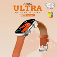 AMAX นาฬิกาอัลตร้าสมาร์ทวอท์ช2.05นิ้ว,นาฬิกาอัจฉริยะชาร์จไร้สายสายรัดข้อมือออกกำลังกายเล่นกีฬาโทรผ่านบลูทูธ8 49มม. สำหรับผู้หญิงผู้ชาย