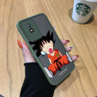 Mop Mall สำหรับ Vivo Y02T Y02A อนิเมะดราก้อนบอล Sson Goku เคสมีน้ำค้างแข็งโปร่งใสขอบเคสนิ่มใส่โทรศัพท์แบบแข็งกันกระแทกสำหรับเด็กผู้ชายเคสป้องกันกล้องคลุมทั้งหมด