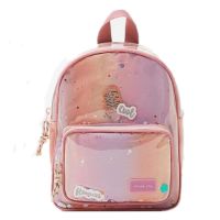 【LZ】卍◑▤  2022 novo estilo crianças saco menina detalhe decoração rosa glitter mochila saco de escola